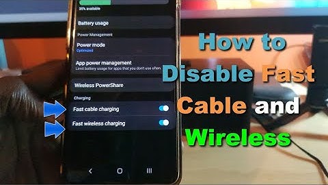 How to Enable or Disable Fast Cable or Wireless Charging (Android 10)