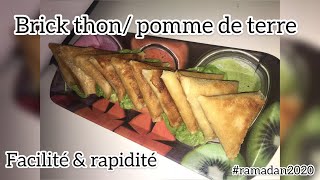 Brick thon/pomme de terre ! Un plaisir culinaire facile et rapide à faire #spécialramadan