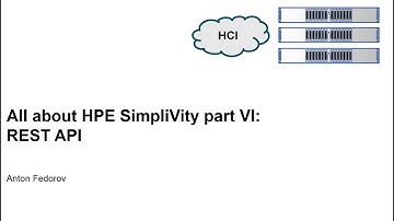All about HPE Simplivity Part 6: REST API
