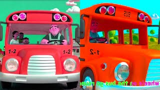 Wheels On The Bus No119 | COCOMELON! FAST RANDOM REPEATER OVERLAY! | Mash-Up Video & Sound FX INVERT