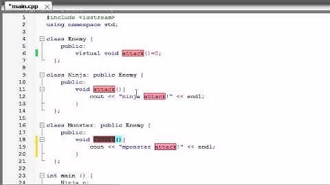 Buckys C++ Programming Tutorials - 57 - Abstract Classes and Pure virtual Functions