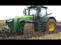 John Deere 8320R Gets Totally Stuck During Corn Harvest 2019 | Mud Season | Maisernte | DK Agri