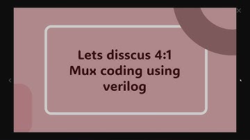 4:1 MUX Using Verilog(DSD)