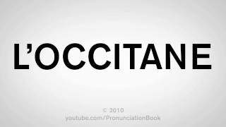 Http://www.bearstearnsbravo.com this video shows you how to pronounce
l'occitane. learn the correct american english pronunciation of french
manufacturer...