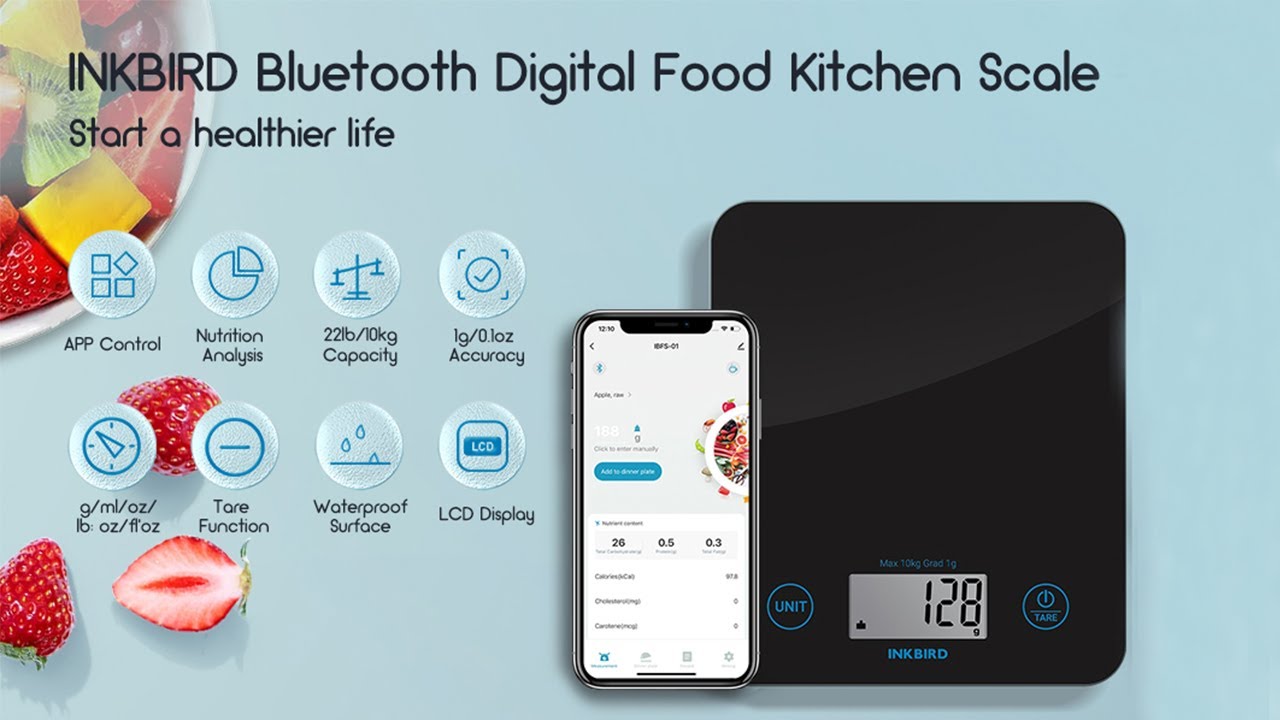 arboleaf Digital Food Scale, Kitchen Scale, Food Scale for Weight Loss  Calories with App, Smart Food Scales for Food Ounces and Grams Pounds,  Cooking