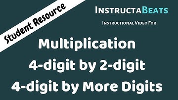 4-Digit by 2-Digit Standard Algorithm Multiplication - Instructional Video (5.NBT.5)