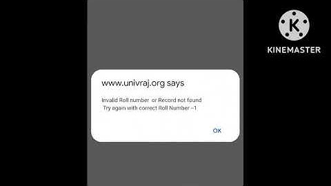 RAJASTHAN UNIVERSITY UG/PG FORM ERROR SOLUTION FOR "INVALID ROLL NO/RECORD NOT FOUND"