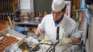 Japan Tokyo Traditional sweets The oldest ningyo-yaki shop with over 110 years of history