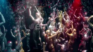 Dancing Science Fiction Robots In A Party 4k | Motion Graphics - Envato elements