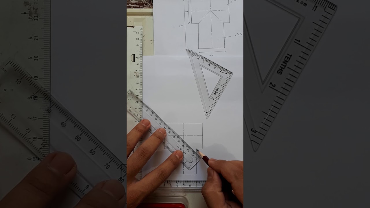 الموضوع التاسع والأخير / رسم انفراد لوصلة تقسيم حرف ( T ) دائري المقطع /المهندس حسين جودة