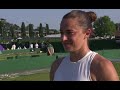 Lina Gjorcheska Лина Ѓорческа interview after 2nd round qualifying win at 2026 Wimbledon