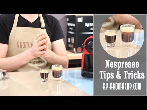 to change the volume of coffee - Nespresso Machines Tips and Tricks - YouTube