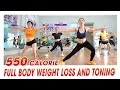 550 Calorie Aerobic Workout: Full Body Weight Loss And Toning | EMMA Fitness