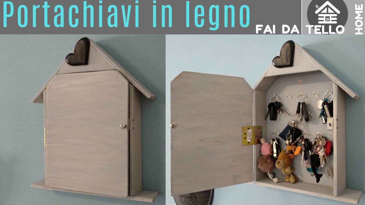 Portachiavi in legno fai da te - wood key rack diy- #FAIDATELLO 