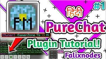 Pocketmine Plugin Rank Tutorial | PureChat Plugin | in Hindi
