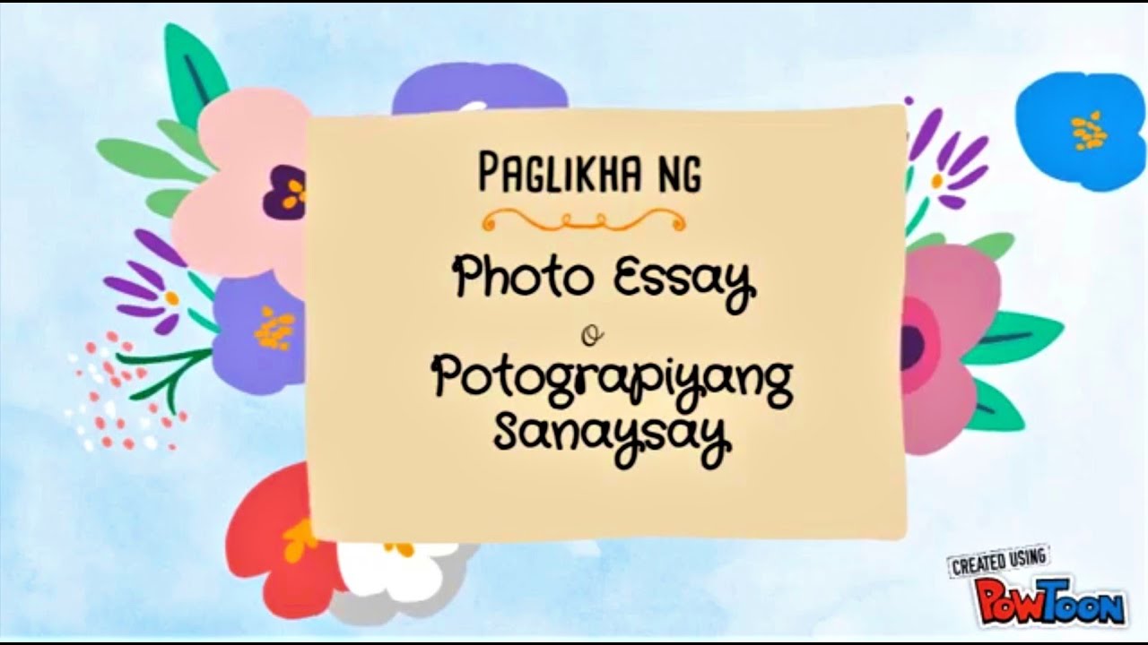 mga kahulugan ng photo essay