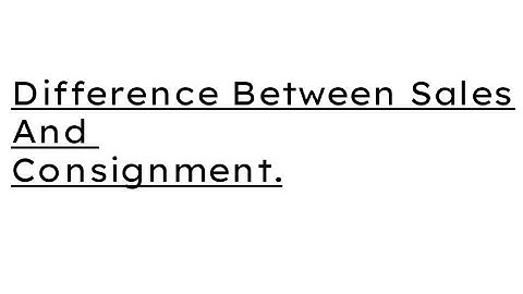 Difference Between Sales And Consignment.Financial Accounting Important Topic. #bcom #accounting