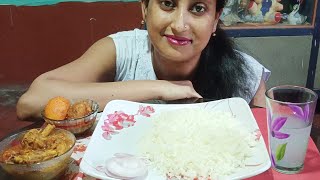 ASMR EATING SHOW 😋RICE WITH 🌶️SPICY CHICKEN KOSHA & 🔥DELICIOUS EGG CURRY। #VIRAL #EATINGSHOW #EATING