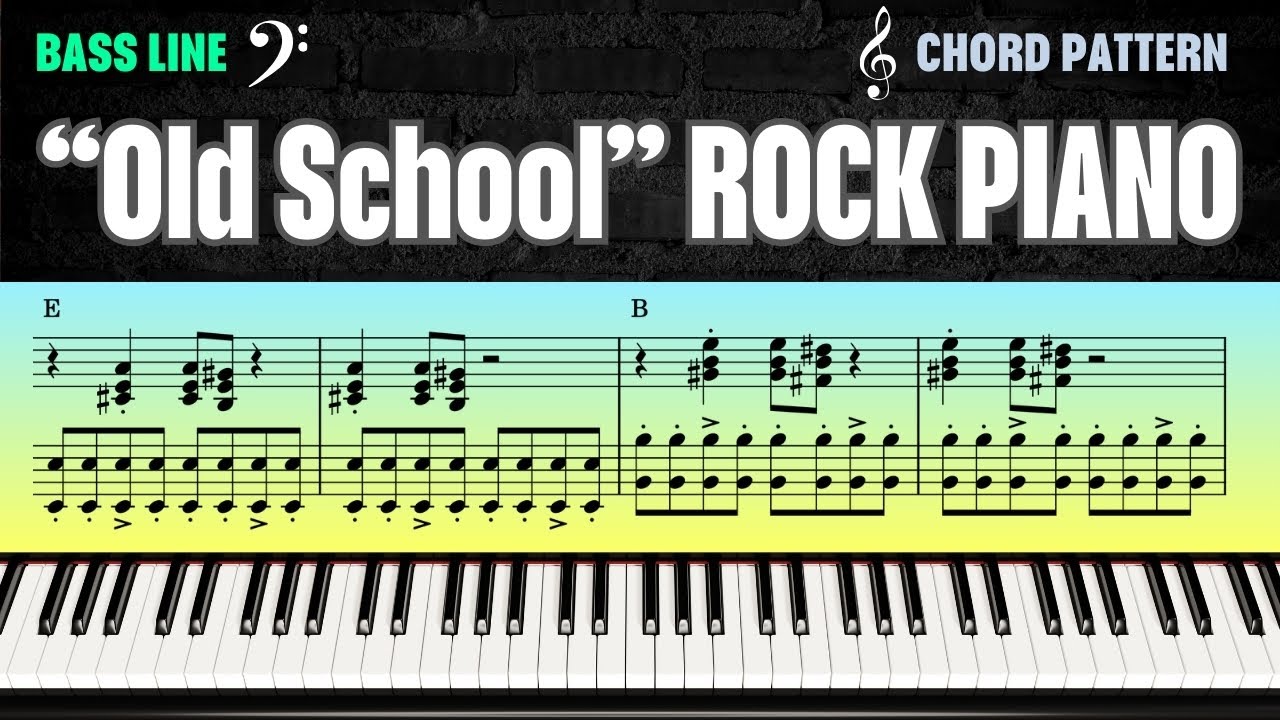 Learn Rock Piano with a Very Familiar Chord Pattern 🤘🏽