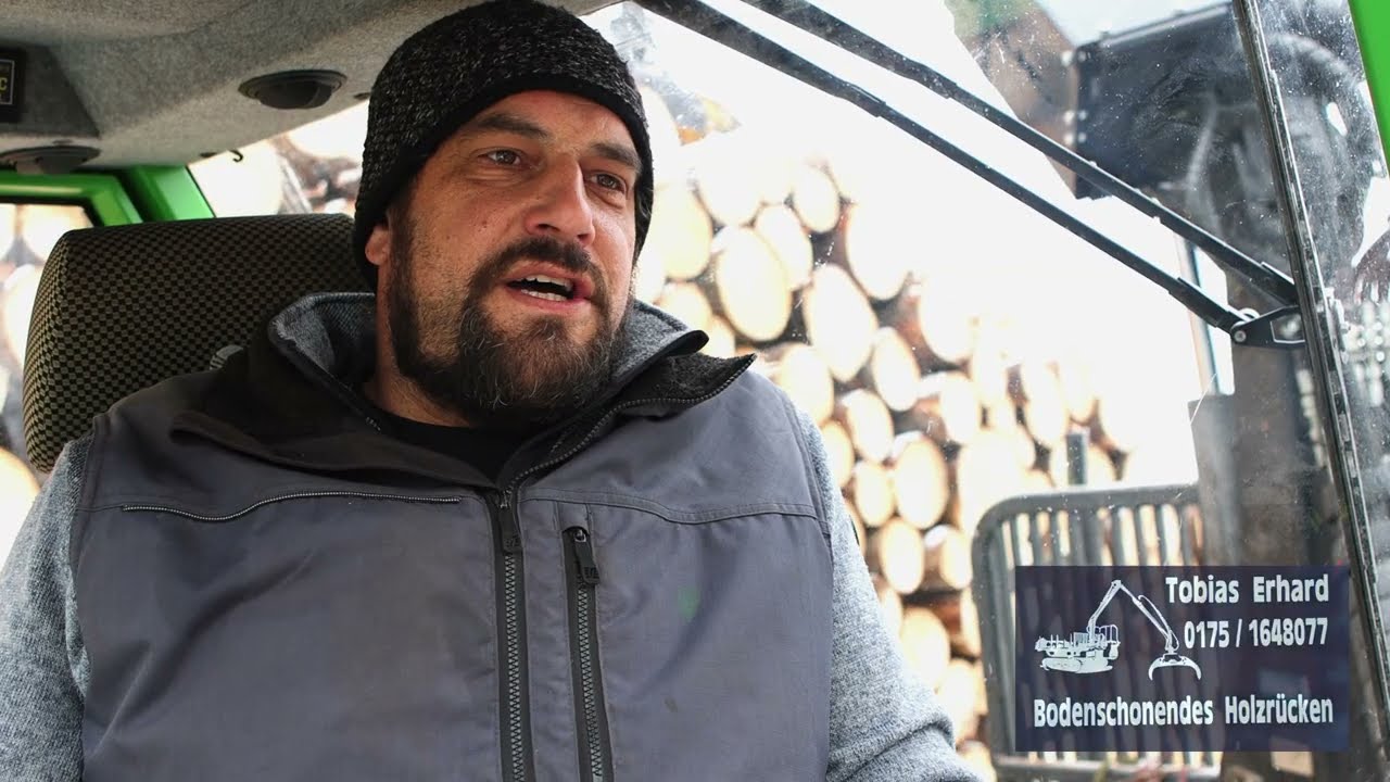 Holzrücken ohne Bodenschäden: Tobias Erhard & Jarcrac Rückezug (Kettenlaufwerk)