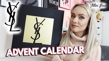 YSL ADVENT CALENDAR UNBOXING - IS IT WORTH £220?! | LUXURY ADVENT CALENDAR |MISS BOUX