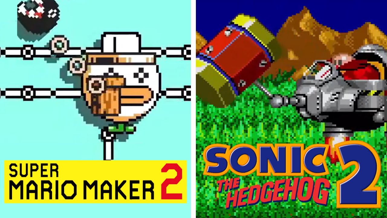 Super Mario Maker 2: Sonic the Hedgehog 2 Boss Rush Comparison