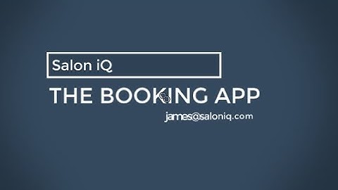 Salon iQ Booking App