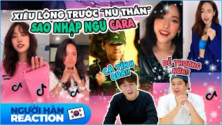 [NGƯỜI HÀN REACTION] Xiêu lòng trước “nữ thần” Sao Nhập Ngũ Cara | TikTok reaction