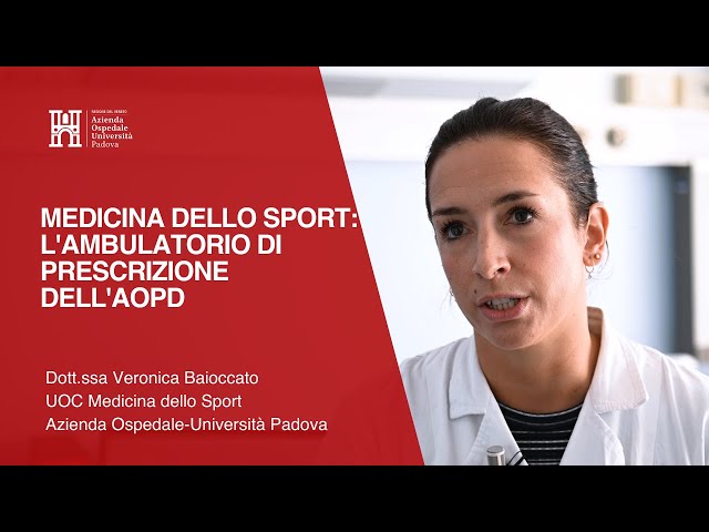 Medicina dello sport: l'ambulatorio di prescrizione dell'AOPD