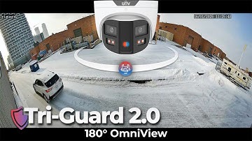 Ultra-Wide Active Deterrence | Tri Guard 180° OnmiView | IPC3K28SE-ADF28KMC-DL-I0