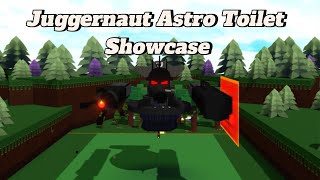 Roblox Build A Boat For Treasure Juggernaut Astro Toilet Showcase