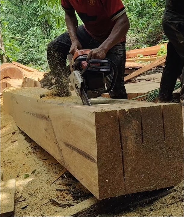 chainsaw expertise plank on block size