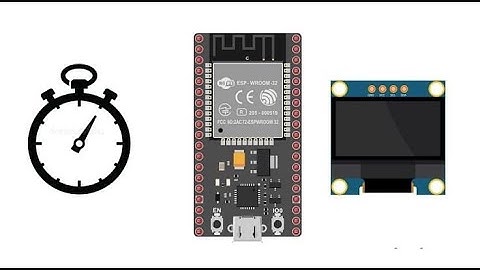 Making a chronometer with ESP32 board and SSD1306 display