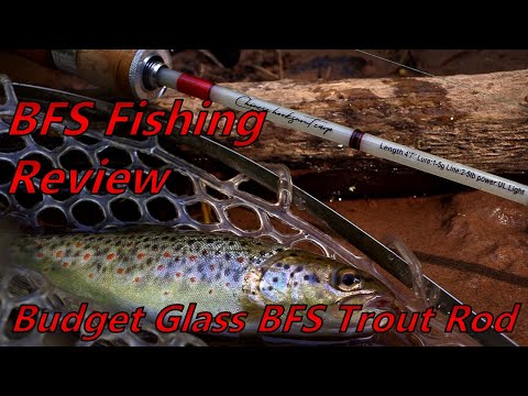 Budget Fiberglass BFS Rod Review - DanKung Glassfin / Conquest BFS - BFS  Trout Fishing 