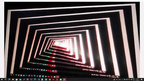 Recursive effect on webcam recording monitor