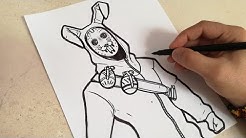 como dibujar al conejo saqueador de fortnite how to draw rabbit skin fortnite duration 15 41 - skins de fortnite para colorear faciles
