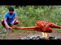 Primitive Technology: Catch and Cook TASTY Turkey - Cooking turkey Eating Delicious