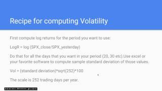 Introduction to Volatility Lesson 2