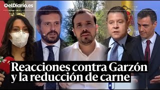 Así han reaccionado algunos políticos a la recomendación de Garzón de reducir el consumo de carne
