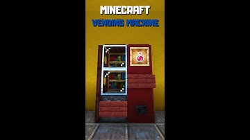 Minecraft: Working Vending Machine | #shorts