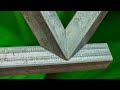 How to make square tubing miter joint - Welding Steel tube corner joint