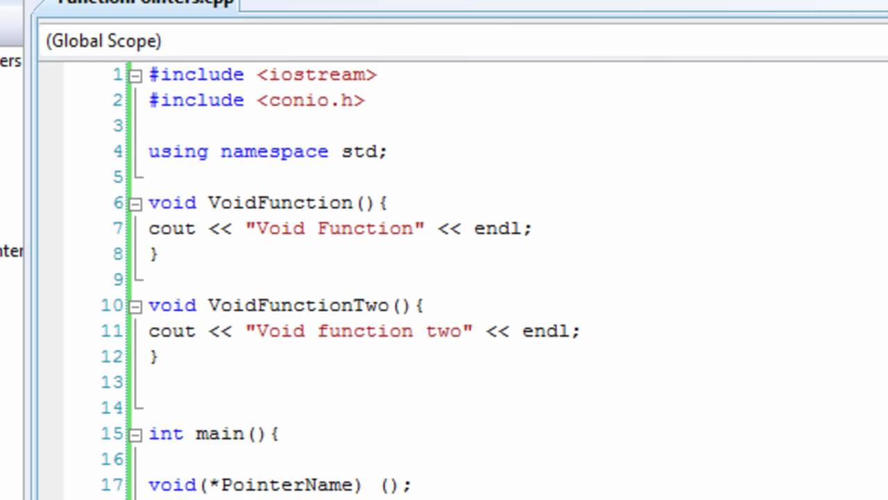 C++ Tutorial 24: Function Pointers! - YouTube C++ Tutorial 24: Function Pointers! - Youtube