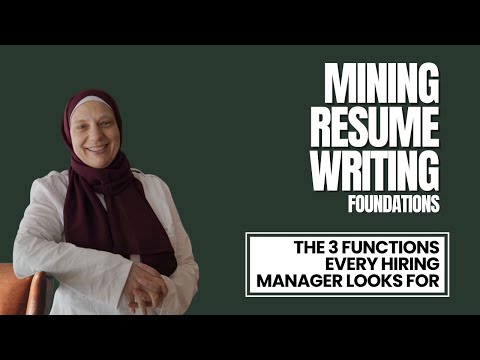 Mining Resume Writing Foundations| How to Write Winning Mining Resumes in English