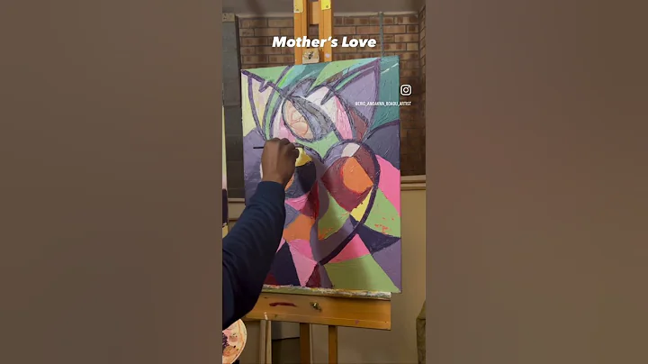 Mother’s Love #africanart #shorts #love #abstractpainting #contemporary #abstractart #blackart