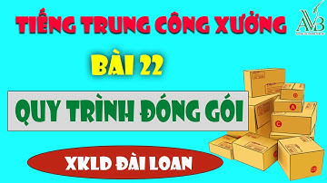 Bài 22 Quy trình đóng gói bằng tiếng Trung|tiếng trung công xưởng|AVB quốc tế