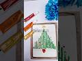 Christmas card making🎄 christmas tree drawing #shorts #youtubeshorts #shortvideo