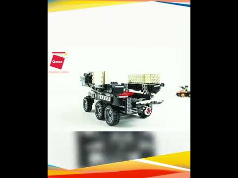 Конструктор Qman Машина с фигурами и аксессуарами 517 деталей BRICK 11014