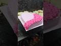 This image shows a♥️ heart-shaped intended  🍓 strawberry#cake #shortsviral #shorts #yuotube_shorts
