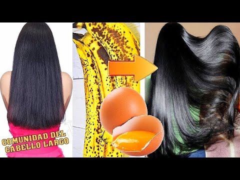 🍌🥚😍TU CABELLO CRECERÁ COMO LOCO DE LARGO E HIDRATADO CON ESTA KERATINA DE BANANA HUEVO+ACEITE YouTube