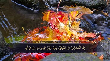 الختمة المكتوبة للقارئ هلويست نصرالدين - سورة الرحمن |HD